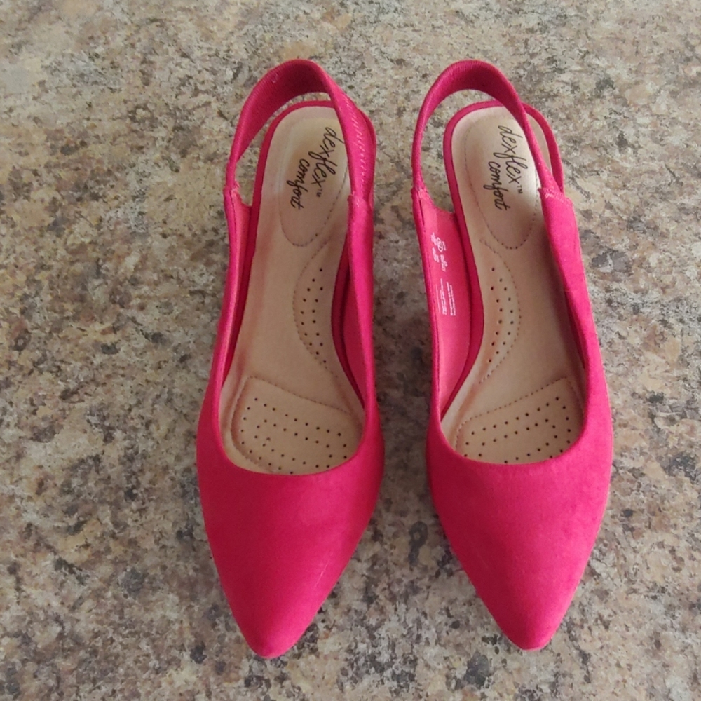 Red shoes! Suede